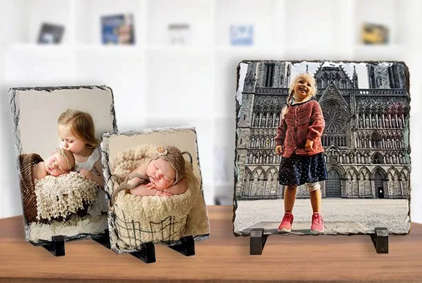 Fotoskifer, 19 × 19 cm – produkt før tilpasning