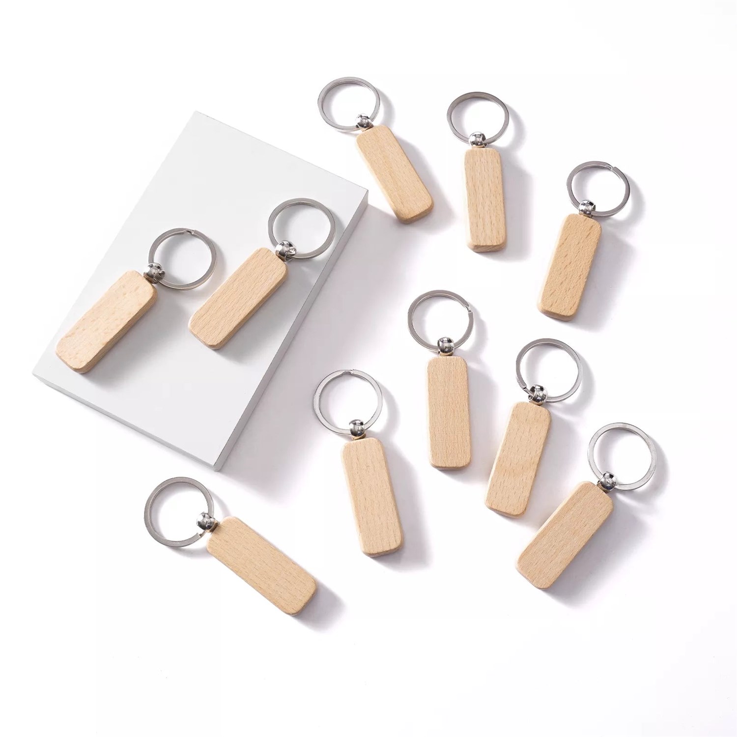 Nøkkelring i tre – produkt før tilpasning