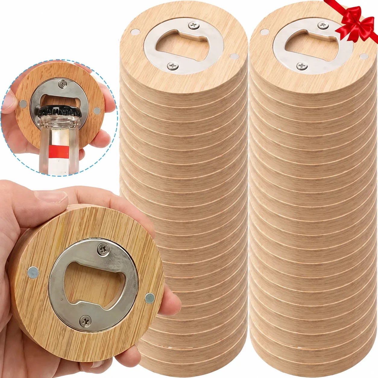 Magnetisk flaskeåpner med gravering – produktet før personlig tilpasning